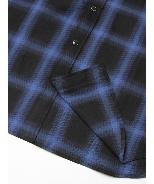 JACKROSE(ジャックローズ)の「LMオンブレチェックWT(トップス・メンズ・ブラック/レッド/ブルー・M/L/XL)」の16枚目の写真