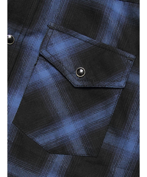 JACKROSE(ジャックローズ)の「LMオンブレチェックWT(トップス・メンズ・ブラック/レッド/ブルー・M/L/XL)」の14枚目の写真