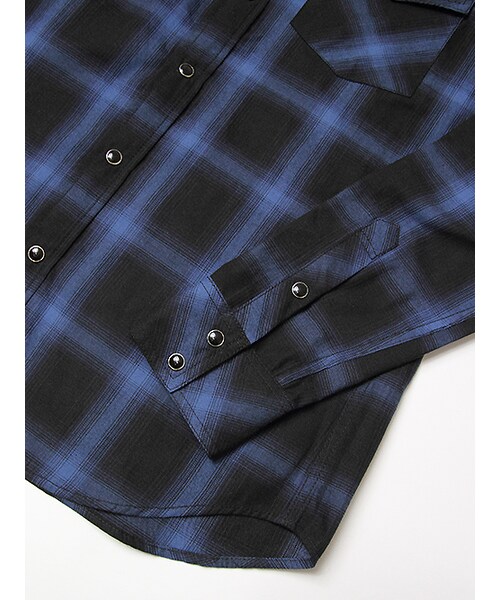 JACKROSE(ジャックローズ)の「LMオンブレチェックWT(トップス・メンズ・ブラック/レッド/ブルー・M/L/XL)」の17枚目の写真
