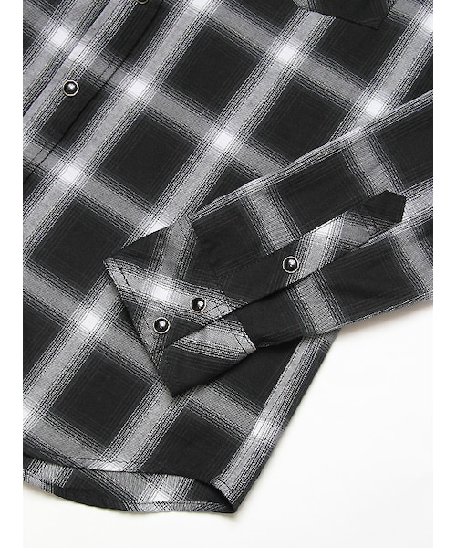 JACKROSE(ジャックローズ)の「LMオンブレチェックWT(トップス・メンズ・ブラック/レッド/ブルー・M/L/XL)」の7枚目の写真
