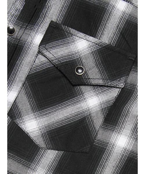JACKROSE(ジャックローズ)の「LMオンブレチェックWT(トップス・メンズ・ブラック/レッド/ブルー・M/L/XL)」の4枚目の写真