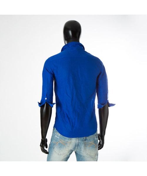 CALL&RESPONSE（コールアンドレスポンス）の「ワッシャーリネン5分袖シャツ　161-1213-02（シャツ/ブラウス・メンズ・その他）」の2枚目の写真