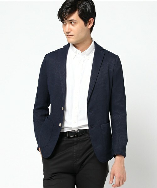 MEN'S BIGI（メンズビギ）の「ジャケット（テーラードジャケット・メンズ・グレー/ネイビー・S/M/L/LL）」の5枚目の写真