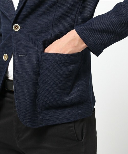 MEN'S BIGI（メンズビギ）の「ジャケット（テーラードジャケット・メンズ・グレー/ネイビー・S/M/L/LL）」の8枚目の写真