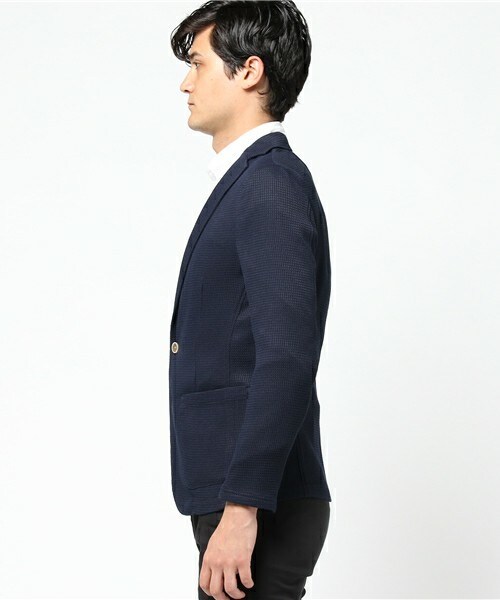 MEN'S BIGI（メンズビギ）の「ジャケット（テーラードジャケット・メンズ・グレー/ネイビー・S/M/L/LL）」の3枚目の写真