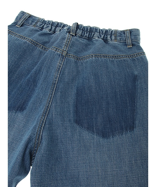 w closet(ダブルクローゼット)の「【A/W】デニム裾加工ワイドパンツ(パンツ・レディース・ブルー/ネイビー・FREE)」の10枚目の写真