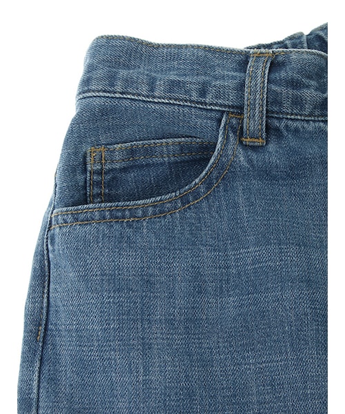 w closet(ダブルクローゼット)の「【A/W】デニム裾加工ワイドパンツ(パンツ・レディース・ブルー/ネイビー・FREE)」の8枚目の写真