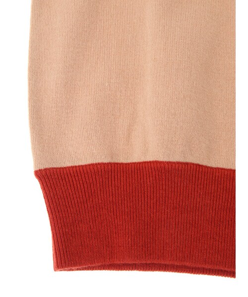w closet(ダブルクローゼット)の「【A/W】バイカラーニットプルオーバー(トップス・レディース・ピンクベージュ/ミント/ブラック・FREE)」の10枚目の写真