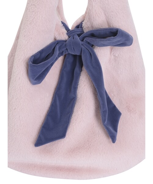 merry jenny（メリージェニー）の「furリボントート（バッグ・レディース・ブラック/ピンク・F）」の6枚目の写真