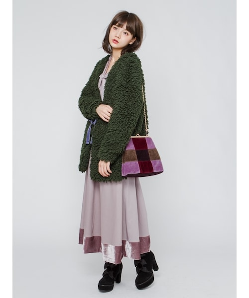 merry jenny パッチワークがま口バッグ merry jenny（メリージェニー）の「パッチワークがま口bag（ショルダー