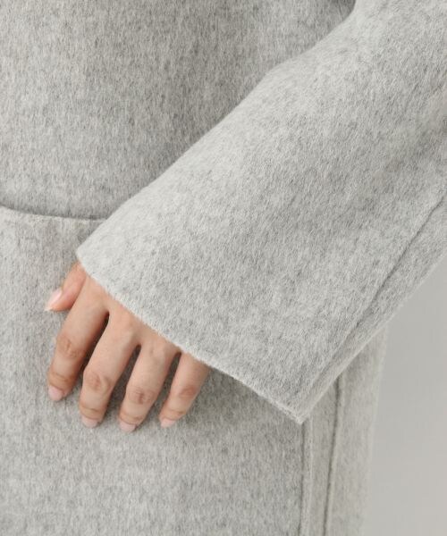 A part by（アパートバイ）の「WP/Wフェイスロングチェスター（ジャケット/アウター・ライトグレー×グレー/グレー×ネイビー・F）」の11枚目の写真