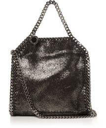 STELLA McCARTNEY | STELLA MCCARTNEY Bella tiny metallic faux-leather cross-body bag(ハンドバッグ)