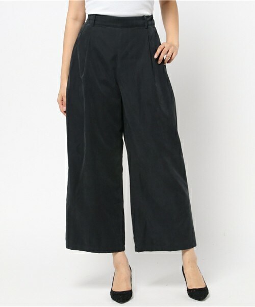 archives（アルシーヴ）の「ピーチタッチワイドパンツ（その他パンツ・レディース・ベージュ/ダークブルー/オレンジ・MEDIUM）」の2枚目の写真