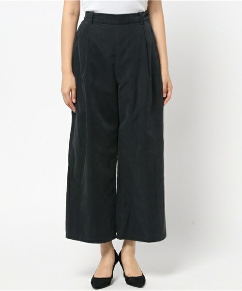 archives（アルシーヴ）の「ピーチタッチワイドパンツ（その他パンツ・レディース・ベージュ/ダークブルー/オレンジ・MEDIUM）」の4枚目の写真