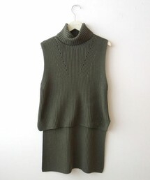 AULA | AULA HALF CARDIGAN STITCH KNIT TOPS(ベスト)