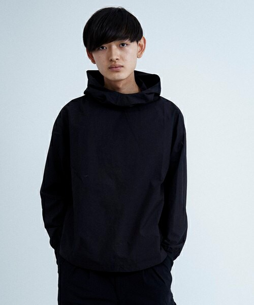 N.HOOLYWOOD パーカー プルオーバー スウェット ブラック 36 N.HOOLYWOOD（N.ハリウッド）の「プルオーバーパーカー ブラック