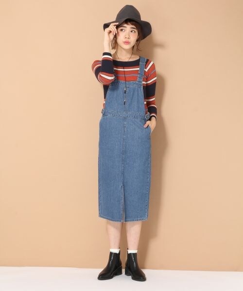 LOWRYS FARM(ローリーズファーム)の「★WEB先行予約アイテム★12Gリブマルチオフショル(トップス・アイボリー*ブラウン-/グレー*ブラック/ネイビー*テラコッタ/ネイビー*ライトグレー・M/L)」の7枚目の写真
