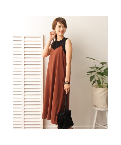 URBAN RESEARCH DOORS(アーバンリサーチドアーズ)の「キャミソールワンピース(ワンピース/ドレス・レディース・TERRACOTTA/NAVY・one)」の6枚目の写真