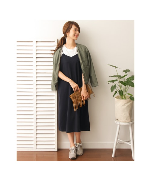 URBAN RESEARCH DOORS(アーバンリサーチドアーズ)の「キャミソールワンピース(ワンピース/ドレス・レディース・TERRACOTTA/NAVY・one)」の7枚目の写真