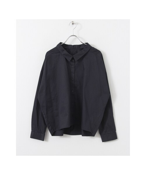 KBF（ケイビーエフ）の「KBF+ ワイドシャツ（トップス・レディース・OFF/NAVY/BORDEAUX・one）」の2枚目の写真