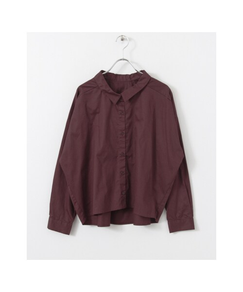 KBF（ケイビーエフ）の「KBF+ ワイドシャツ（トップス・レディース・OFF/NAVY/BORDEAUX・one）」の3枚目の写真