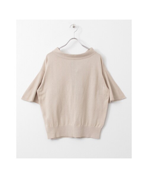 KBF（ケイビーエフ）の「フレアスリーブBACKリボンニット（トップス・レディース・D.BLUE/BROWN/OFF・one）」の2枚目の写真