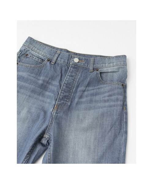 KBF（ケイビーエフ）の「illi ボーイズストレートデニム（パンツ・レディース・BLUE/ONE WASH・36/38）」の10枚目の写真