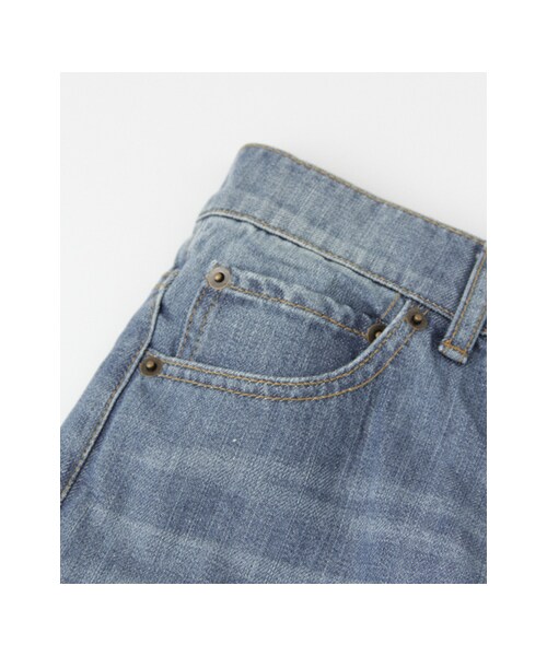 KBF（ケイビーエフ）の「illi ボーイズストレートデニム（パンツ・レディース・BLUE/ONE WASH・36/38）」の14枚目の写真