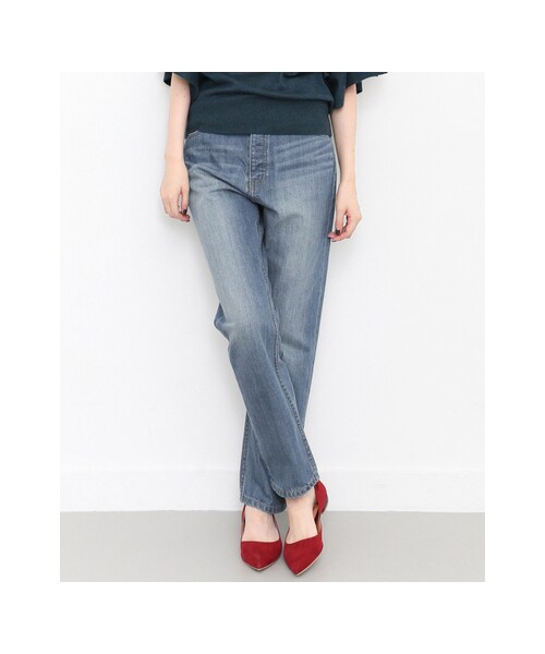 KBF（ケイビーエフ）の「illi ボーイズストレートデニム（パンツ・レディース・BLUE/ONE WASH・36/38）」の5枚目の写真