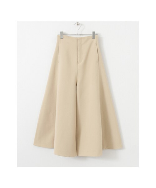 KBF（ケイビーエフ）の「KBF+ 裾フレアパンツ（パンツ・レディース・CHARCOAL/L.BROWN/BEIGE・one）」の3枚目の写真