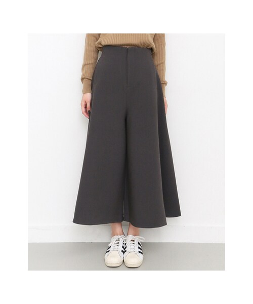 KBF（ケイビーエフ）の「KBF+ 裾フレアパンツ（パンツ・レディース・CHARCOAL/L.BROWN/BEIGE・one）」の10枚目の写真