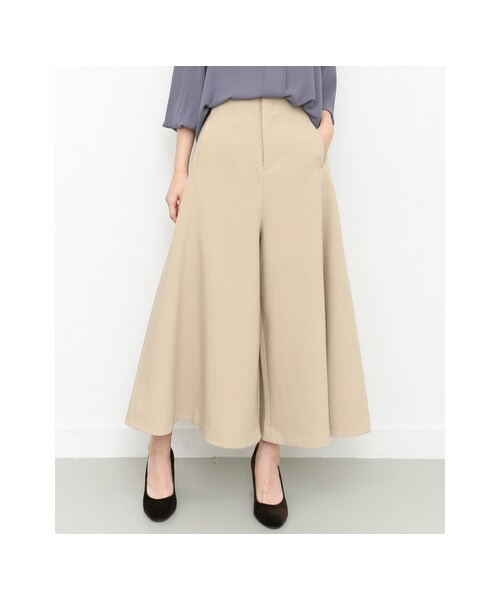 KBF（ケイビーエフ）の「KBF+ 裾フレアパンツ（パンツ・レディース・CHARCOAL/L.BROWN/BEIGE・one）」の4枚目の写真