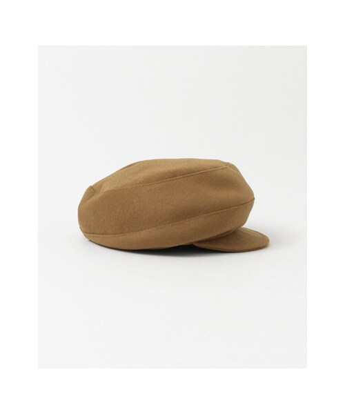 URBAN RESEARCH（アーバンリサーチ）の「ウールタッチキャスケット（帽子・レディース・NAVY/CAMEL・-）」の5枚目の写真