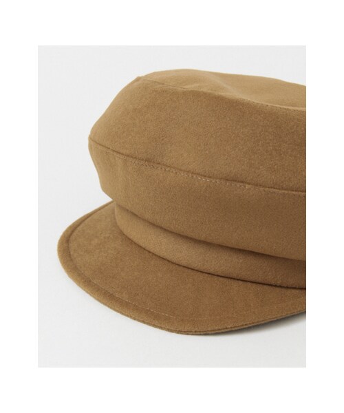 URBAN RESEARCH（アーバンリサーチ）の「ウールタッチキャスケット（帽子・レディース・NAVY/CAMEL・-）」の6枚目の写真