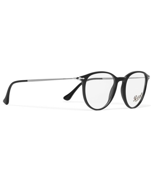 persol(ペルソール)の「Persol Round-Frame Acetate and Silver-Tone Optical Glasses(メガネ・メンズ・Black・One size)」の4枚目の写真