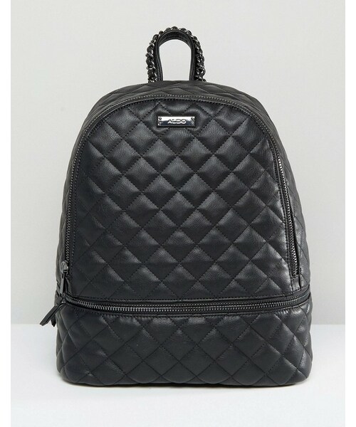 ALDO（アルド）の「ALDO Quilted Backpack in Black（バックパック/リュック）」 WEAR