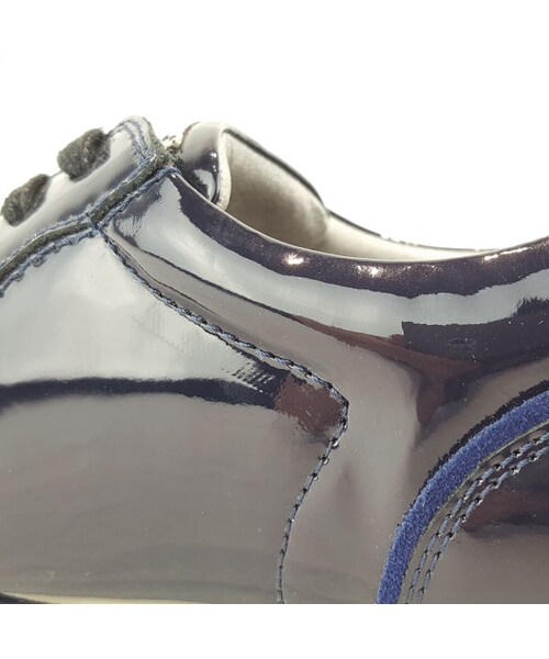 CALL&RESPONSE（コールアンドレスポンス）の「ガラスレザービブラムスニーカー　ネイビー　/ 162-1782-04（スニーカー・メンズ・その他）」の5枚目の写真