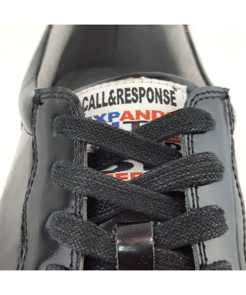 CALL&RESPONSE（コールアンドレスポンス）の「ガラスレザービブラムスニーカー　ネイビー　/ 162-1782-04（スニーカー・メンズ・その他）」の3枚目の写真