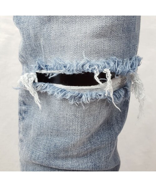 CALL&RESPONSE（コールアンドレスポンス）の「ハイトーンダメージデニム  /  ＣＡＬＬ＆ＲＥＳＰＯＮＳＥ　/ 162-1553-06（デニムパンツ・メンズ・その他）」の7枚目の写真