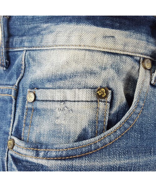 CALL&RESPONSE（コールアンドレスポンス）の「サニーブルーリペアデニム  /  ＣＡＬＬ＆ＲＥＳＰＯＮＳＥ　/ 182-1553-05（デニムパンツ・メンズ・その他）」の6枚目の写真