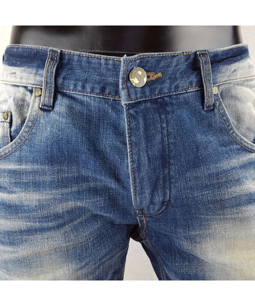 CALL&RESPONSE（コールアンドレスポンス）の「サニーブルーリペアデニム  /  ＣＡＬＬ＆ＲＥＳＰＯＮＳＥ　/ 182-1553-05（デニムパンツ・メンズ・その他）」の4枚目の写真