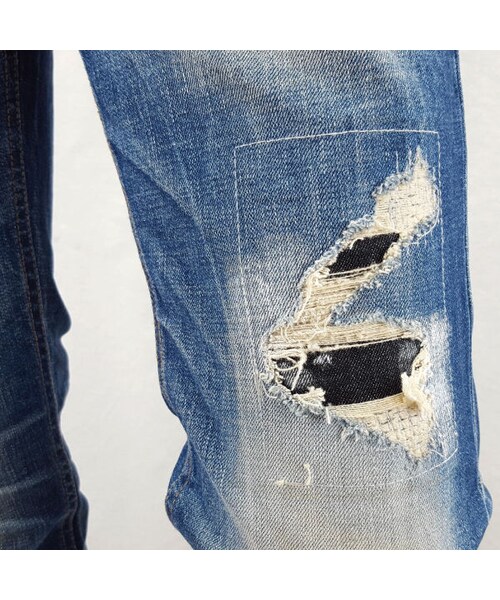 CALL&RESPONSE（コールアンドレスポンス）の「サニーブルーリペアデニム  /  ＣＡＬＬ＆ＲＥＳＰＯＮＳＥ　/ 182-1553-05（デニムパンツ・メンズ・その他）」の8枚目の写真