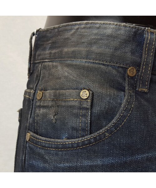 CALL&RESPONSE（コールアンドレスポンス）の「ブラックトッピングデニム  /  ＣＡＬＬ＆ＲＥＳＰＯＮＳＥ　/ 162-1553-03（デニムパンツ・メンズ・その他）」の5枚目の写真