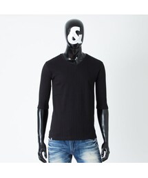 CALL&RESPONSE | 織ケーブルＶネック　５分袖ＴＥＥ/CALL&RESPONSE　161-1323-05(Tシャツ/カットソー)