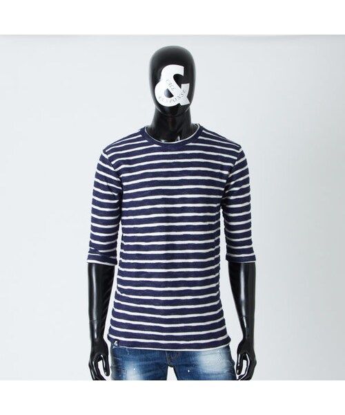 CALL&RESPONSE（コールアンドレスポンス）の「裏毛ボーダー　５分袖ＴＥＥ　/ 161-1323-03（Tシャツ/カットソー・メンズ・その他）」の3枚目の写真