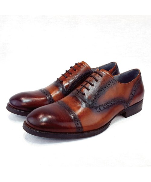 CALL&RESPONSE(コールアンドレスポンス)の「ストレートメダリオンローシューズ 162-1783-01(その他シューズ・メンズ・その他)」の1枚目の写真