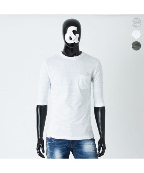 CALL&RESPONSE（コールアンドレスポンス）の「杢スラブ　５分袖ポケットＴＥＥ　161-1323-04（Tシャツ/カットソー・メンズ・その他）」の2枚目の写真