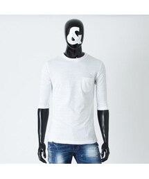 CALL&RESPONSE | 杢スラブ　５分袖ポケットＴＥＥ　161-1323-04(Tシャツ/カットソー)