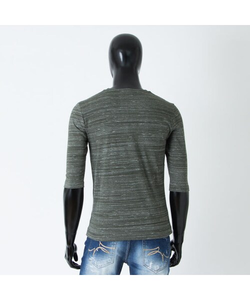 CALL&RESPONSE（コールアンドレスポンス）の「杢スラブ　５分袖ポケットＴＥＥ　161-1323-04（Tシャツ/カットソー・メンズ・その他）」の7枚目の写真