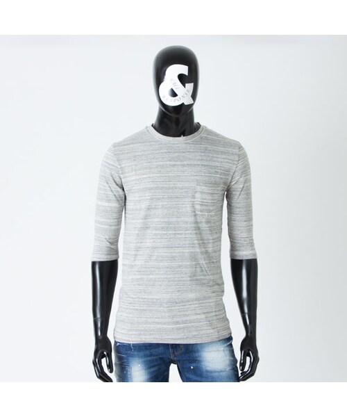 CALL&RESPONSE（コールアンドレスポンス）の「杢スラブ　５分袖ポケットＴＥＥ　161-1323-04（Tシャツ/カットソー・メンズ・その他）」の4枚目の写真